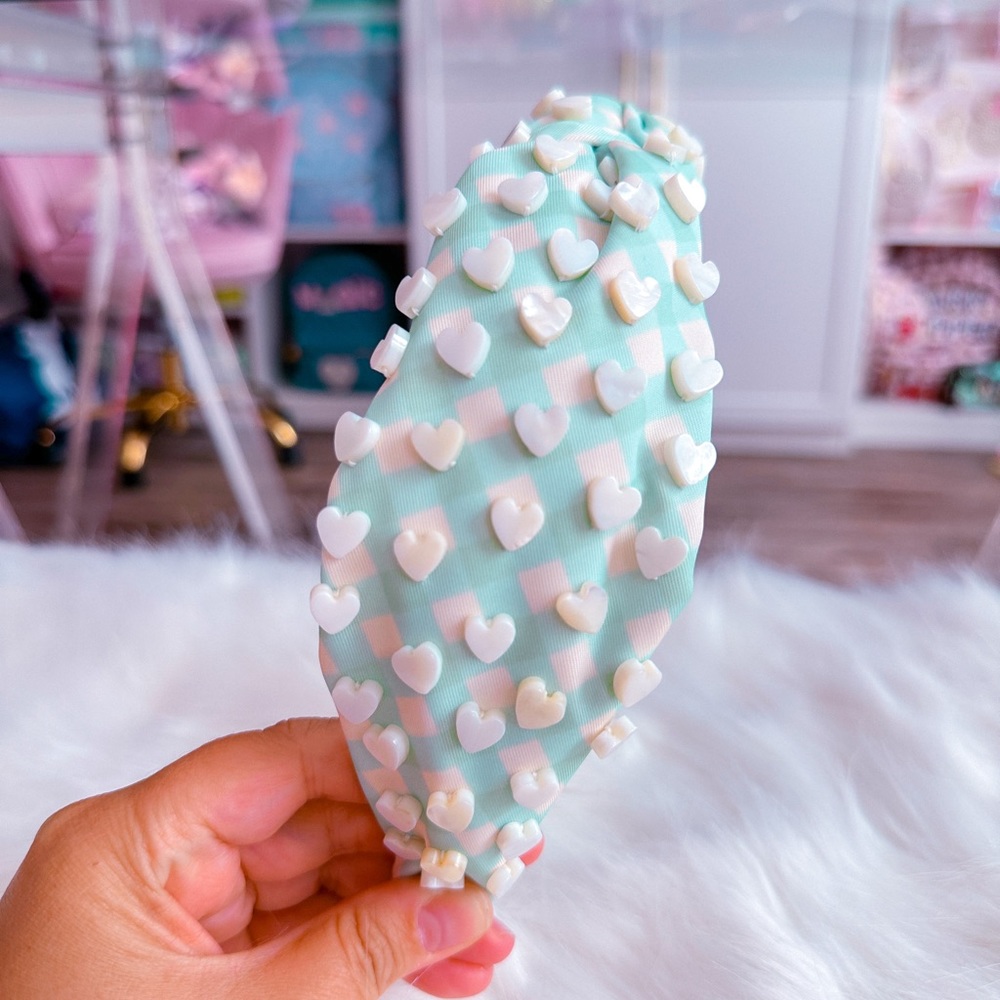 Stoney Clover Lane x Lele Sadoughi Headband - Mint Chip